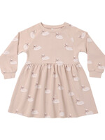 Rylee + Cru LLC RAGLAN DRESS SWANS BLUSH