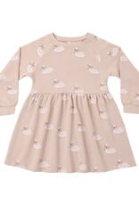 Rylee + Cru LLC RAGLAN DRESS SWANS BLUSH