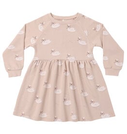 Rylee + Cru LLC RAGLAN DRESS SWANS BLUSH