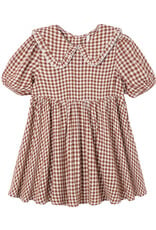 Rylee + Cru LLC CAMILLE DRESS BRICK CHECK