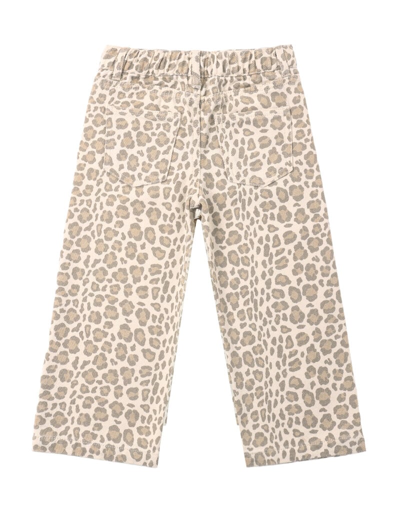 Rylee + Cru LLC STRAIGHT LEG PANT LEOPARD NATURAL
