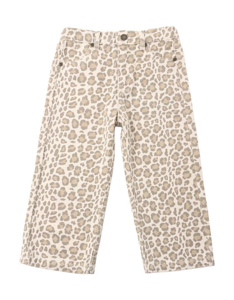 Rylee + Cru LLC STRAIGHT LEG PANT LEOPARD NATURAL