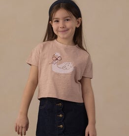 Rylee + Cru LLC BOXY TEE SWAN BLUSH