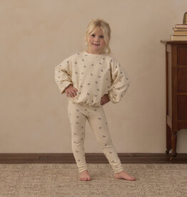 Rylee + Cru LLC SPONGEY KNIT SET BUTTERFLY DITSY NATURAL
