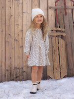 Rylee + Cru LLC TATE DRESS BLUE LEOPARD NATURAL