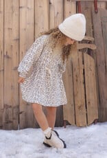 Rylee + Cru LLC TATE DRESS BLUE LEOPARD NATURAL
