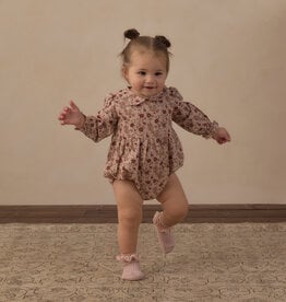 Rylee + Cru LLC CORA ROMPER PINK FLORAL BLUSH