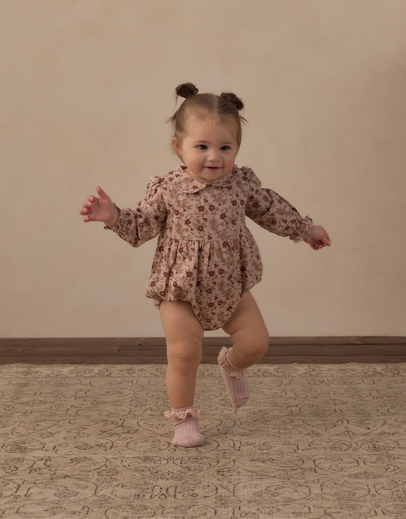 Rylee + Cru LLC CORA ROMPER PINK FLORAL BLUSH