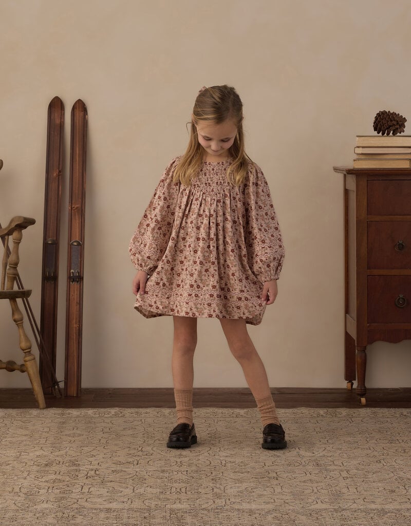 Rylee + Cru LLC SELENE DRESS PINK FLORAL BLUSH