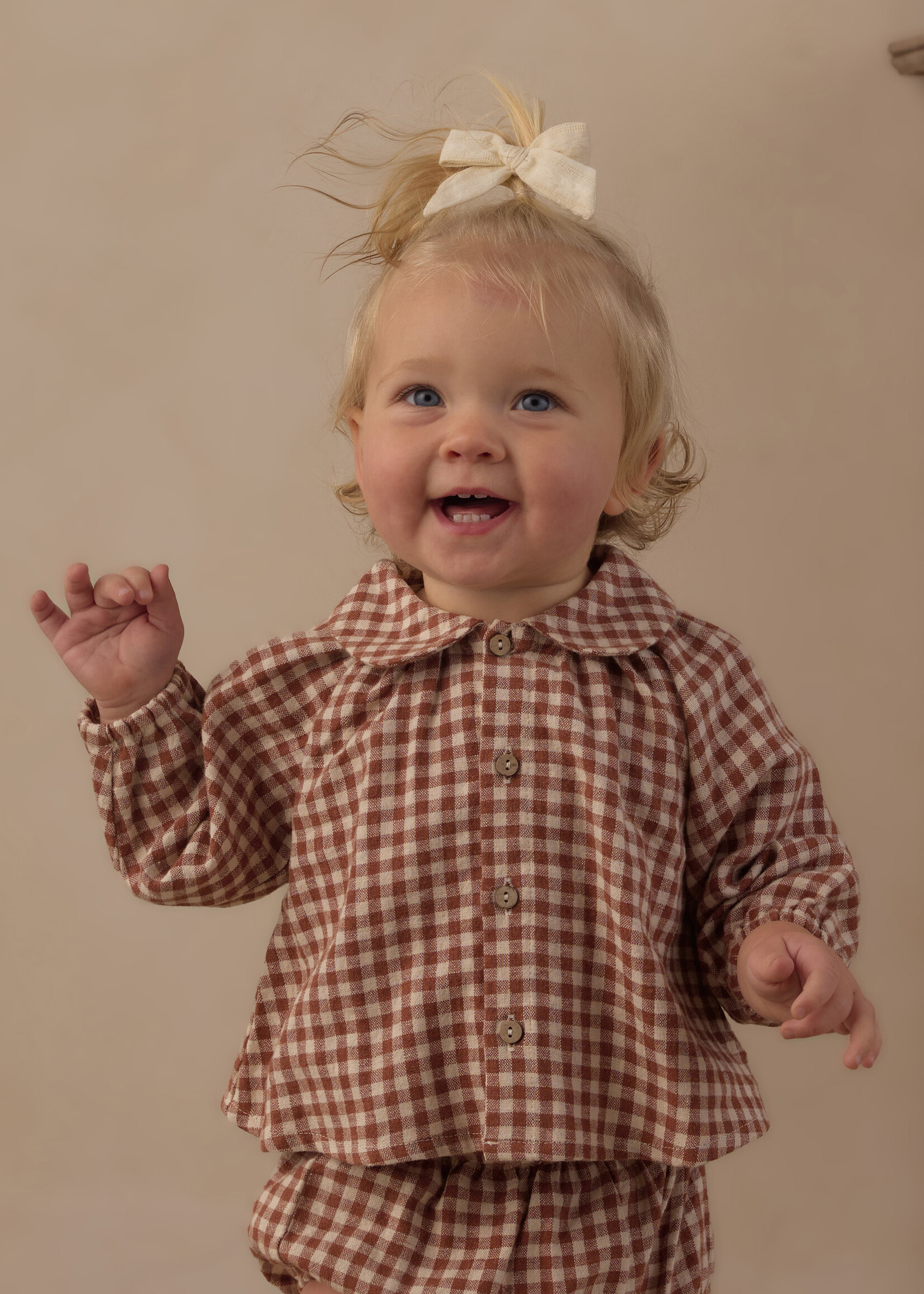 Rylee + Cru LLC NELLIE SET BRICK CHECK