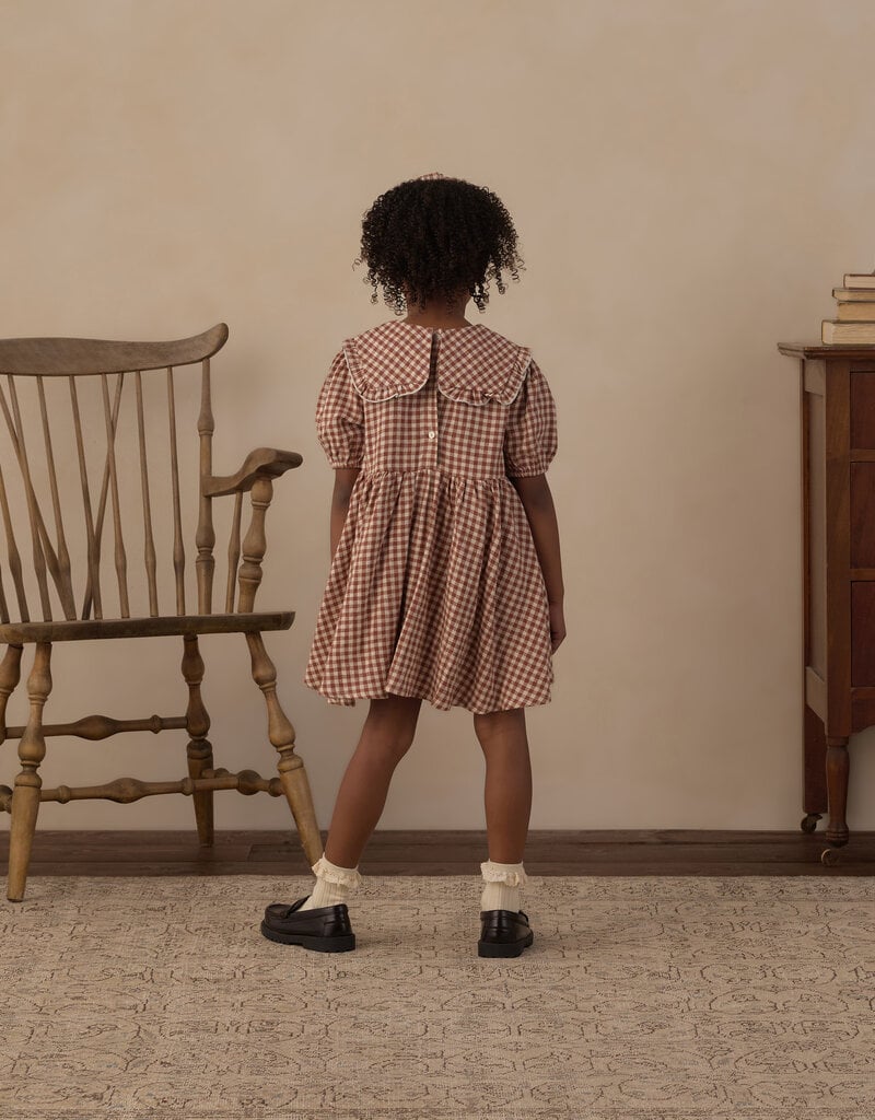 Rylee + Cru LLC CAMILLE DRESS BRICK CHECK