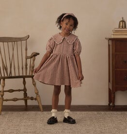 Rylee + Cru LLC CAMILLE DRESS BRICK CHECK
