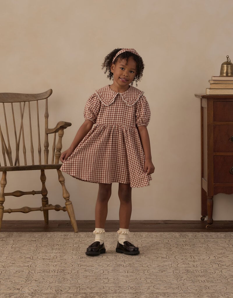 Rylee + Cru LLC CAMILLE DRESS BRICK CHECK