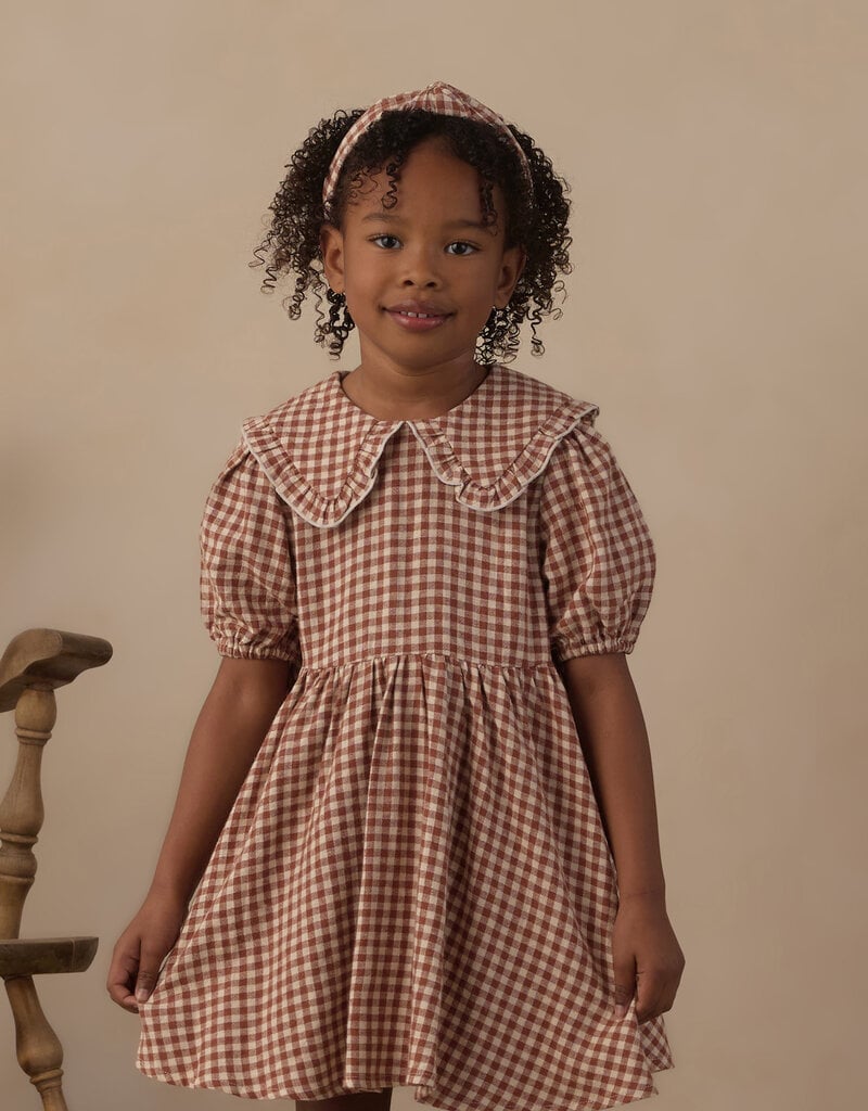 Rylee + Cru LLC CAMILLE DRESS BRICK CHECK