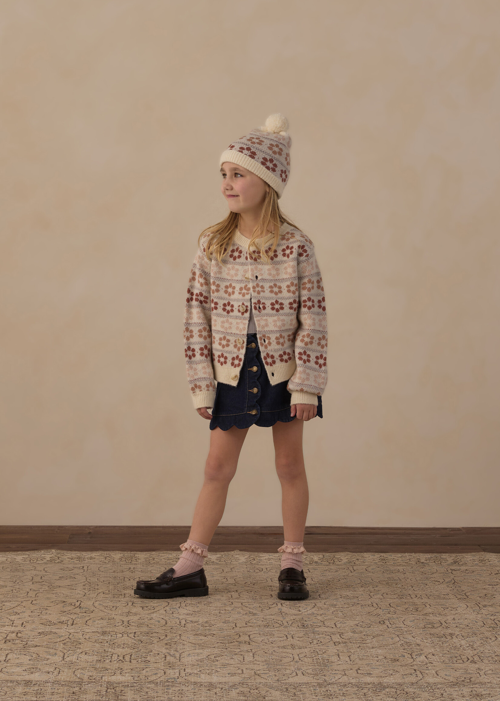 Rylee + Cru LLC CHEYENNE CARDIGAN FLOWER FAIR ISLE