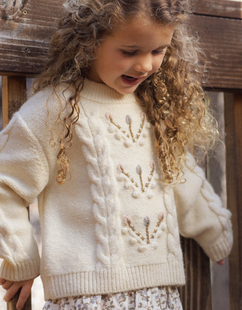 Rylee + Cru LLC REAGAN SWEATER NATURAL