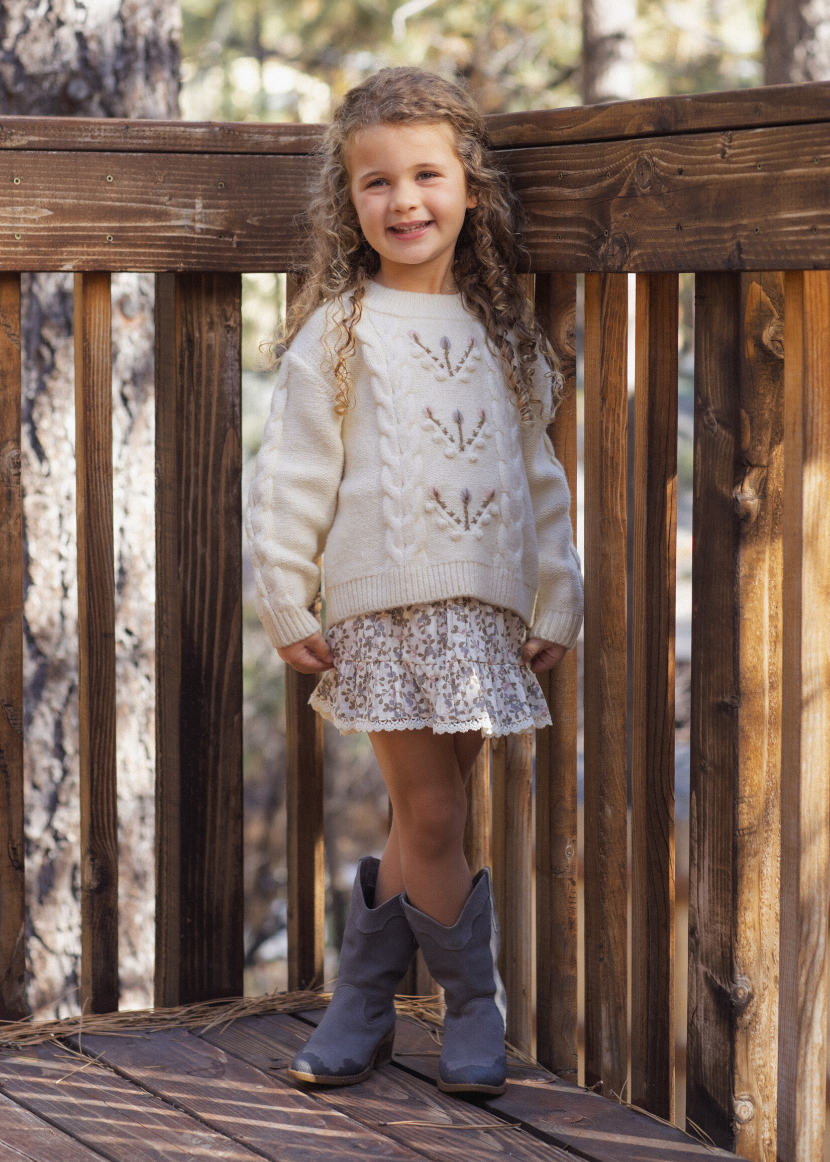 Rylee + Cru LLC REAGAN SWEATER NATURAL