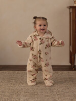 Rylee + Cru LLC FLEECE JUMPSUIT ROSE GARDEN NATURAL