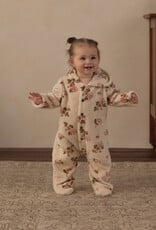 Rylee + Cru LLC FLEECE JUMPSUIT ROSE GARDEN NATURAL