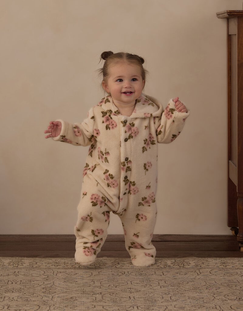 Rylee + Cru LLC FLEECE JUMPSUIT ROSE GARDEN NATURAL