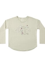 Rylee + Cru LLC LONG SLEEVE TEE SNOW DAY PISTACHIO