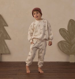 Rylee + Cru LLC RELAXED SWEATSHIRT LEOPARDS NATURAL
