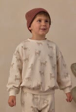 Rylee + Cru LLC RELAXED SWEATSHIRT LEOPARDS NATURAL