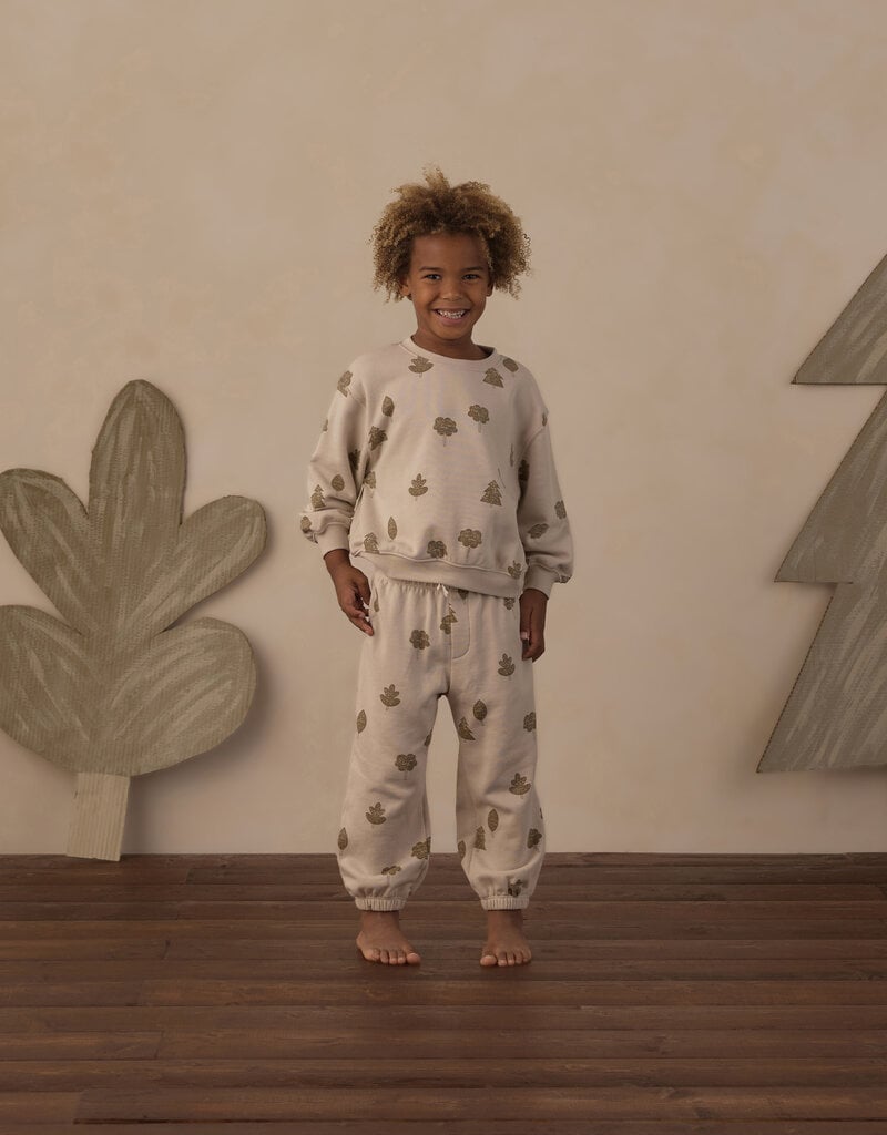 Rylee + Cru LLC RELAXED JOGGER WOODS PARCHMENT