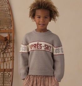 Rylee + Cru LLC REAGAN SWEATER APRES SKI DUSTY-BLUE