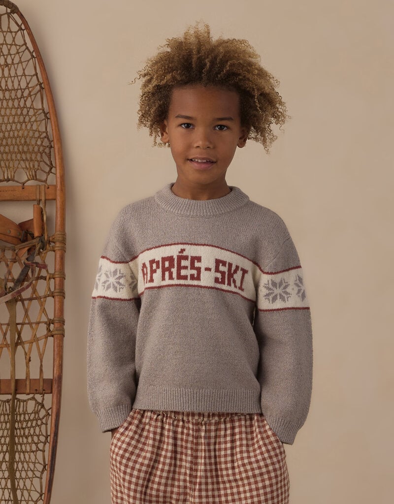 Rylee + Cru LLC REAGAN SWEATER APRES SKI DUSTY-BLUE