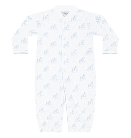 Nellapima Blue Rocking Horse Romper LS