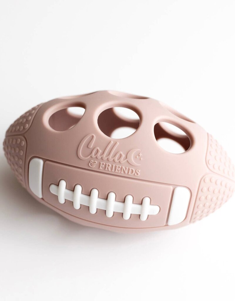 Calla & Friends Touchdown Silicone Teether Petal Pink