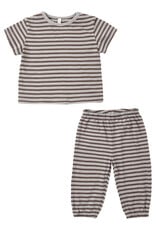 Rylee + Cru LLC JERSEY TEE + PANT SET VINTAGE STRIPE