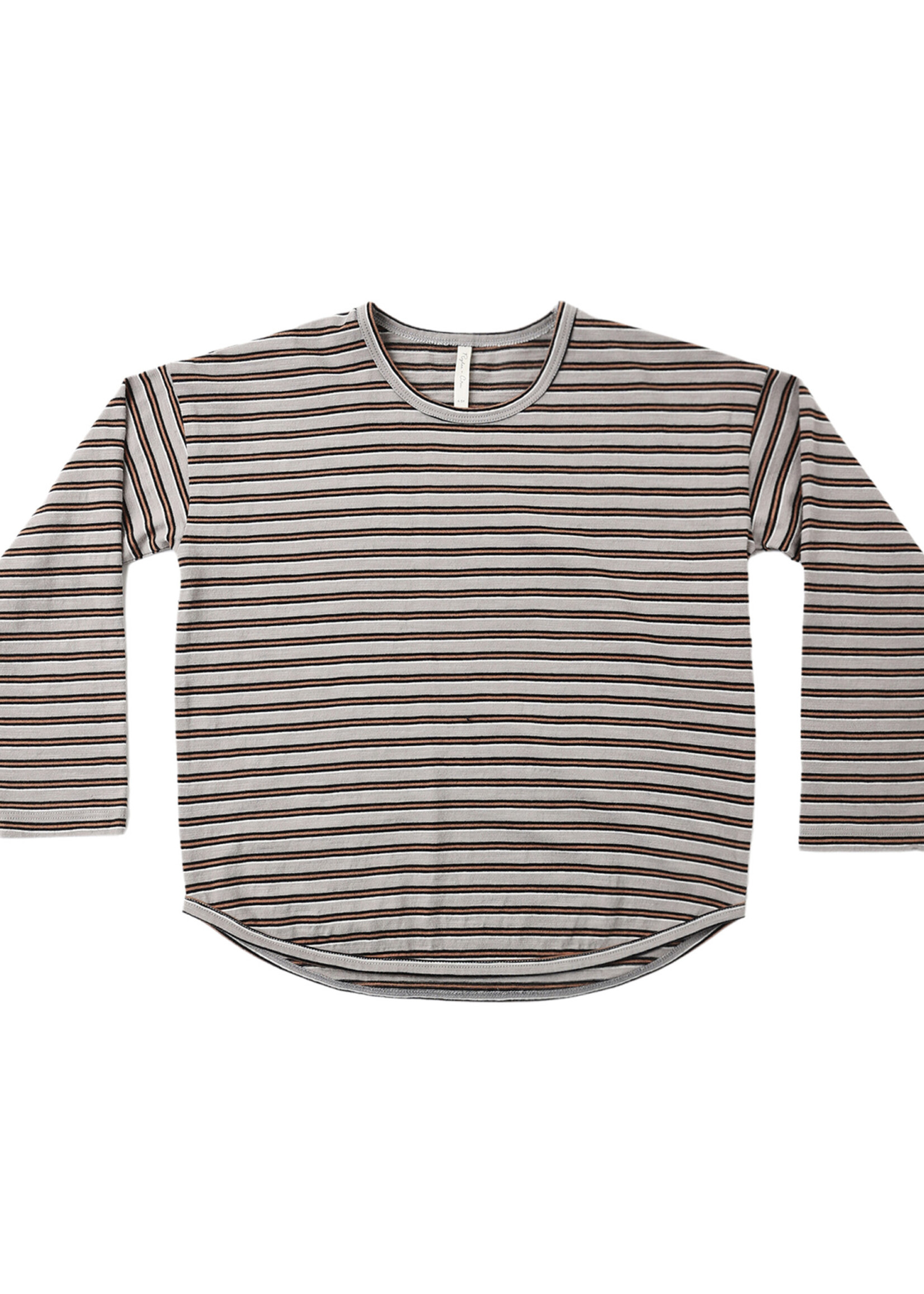 Rylee + Cru LLC LONG SLEEVE TEE VINTAGE STRIPE BRICK