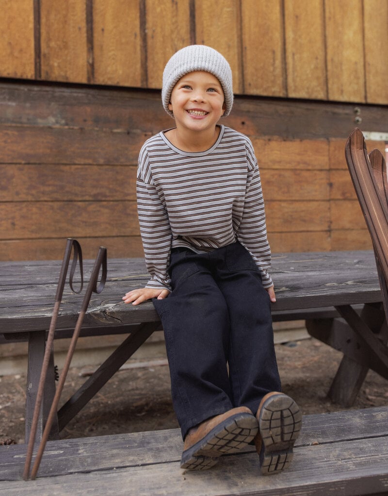 Rylee + Cru LLC LONG SLEEVE TEE VINTAGE STRIPE BRICK