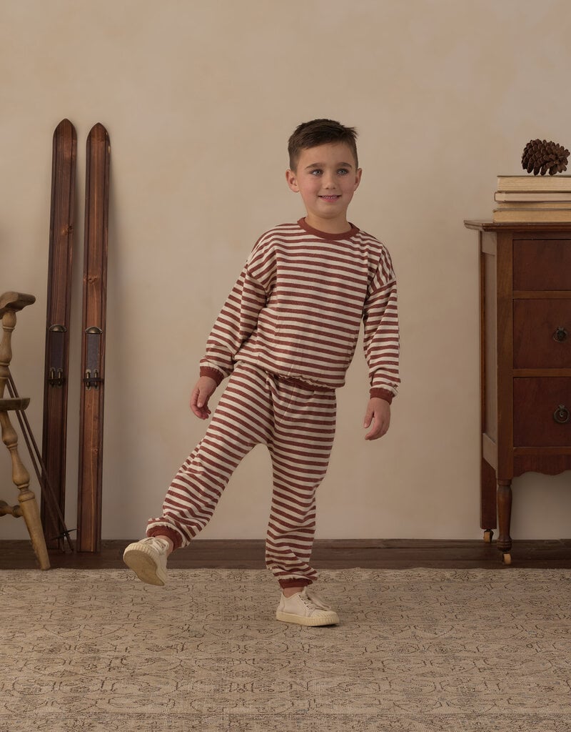 Rylee + Cru LLC RELAXED SET BRICK STRIPE