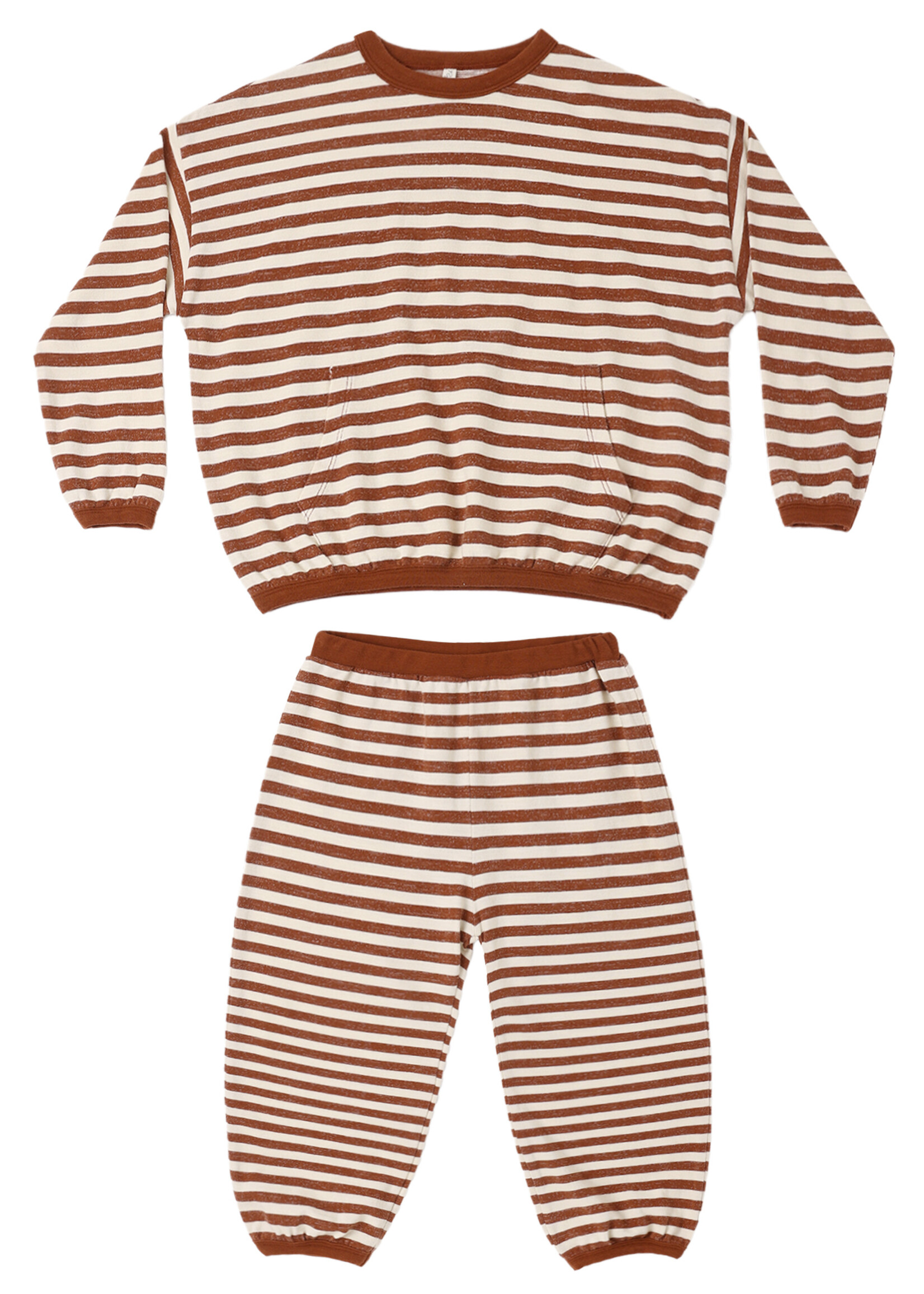 Rylee + Cru LLC RELAXED SET BRICK STRIPE