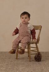 Rylee + Cru LLC BABY OVERALLS BRICK CHECK