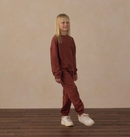 Rylee + Cru LLC BAGGY SWEATPANT BRICK