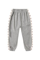 Rylee + Cru LLC PANELED SWEATPANT HEATHERED DUSTY BLUE