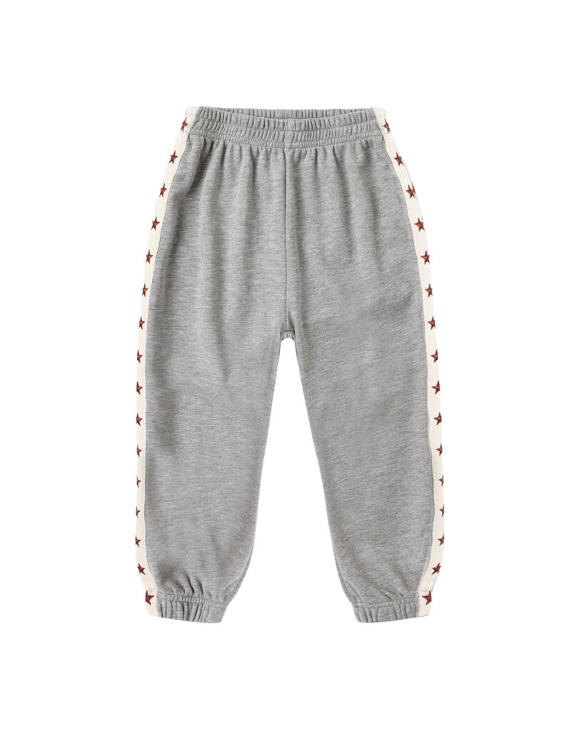 Rylee + Cru LLC PANELED SWEATPANT HEATHERED DUSTY BLUE