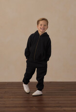 Rylee + Cru LLC TECH HOODIE HEATHERED BLACK