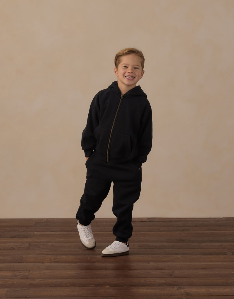 Rylee + Cru LLC TECH HOODIE HEATHERED BLACK