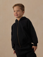 Rylee + Cru LLC TECH HOODIE HEATHERED BLACK
