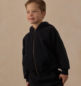 Rylee + Cru LLC TECH HOODIE HEATHERED BLACK