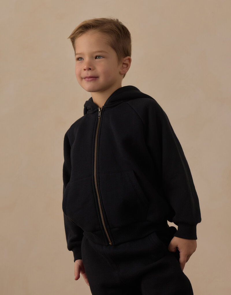 Rylee + Cru LLC TECH HOODIE HEATHERED BLACK