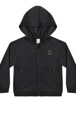 Rylee + Cru LLC TECH HOODIE HEATHERED BLACK