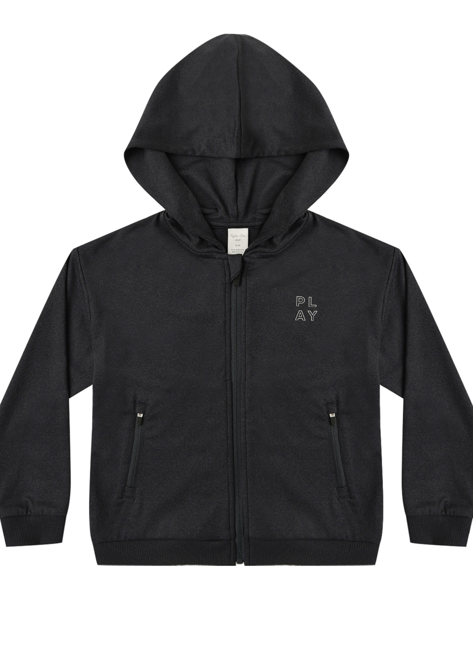 Rylee + Cru LLC TECH HOODIE HEATHERED BLACK