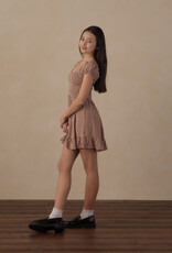 Rylee + Cru LLC TEEN STELLA DRESS BRICK CHECK