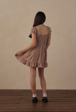 Rylee + Cru LLC TEEN STELLA DRESS BRICK CHECK
